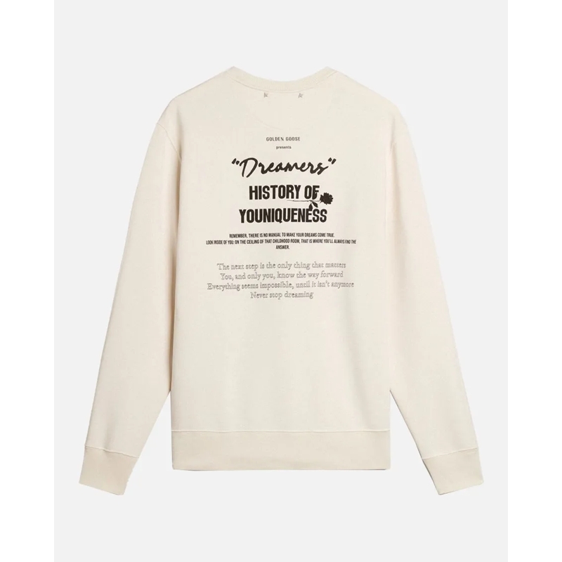 Golden Goose  Cream Crewneck Sweatshirt Neutrals