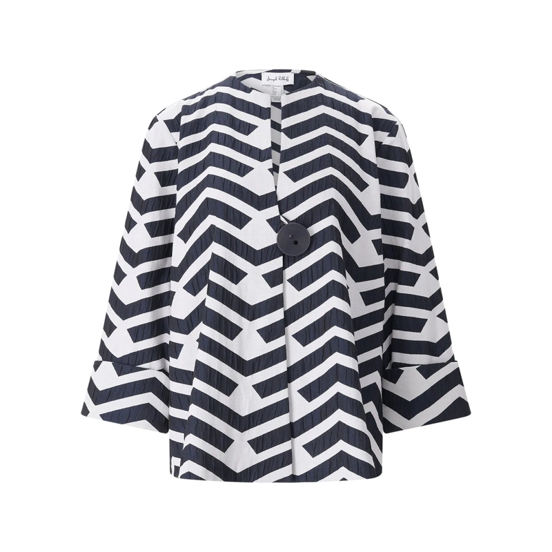 Joseph Ribkoff Übergangsjacke Leichte Jacke mit Muster blau