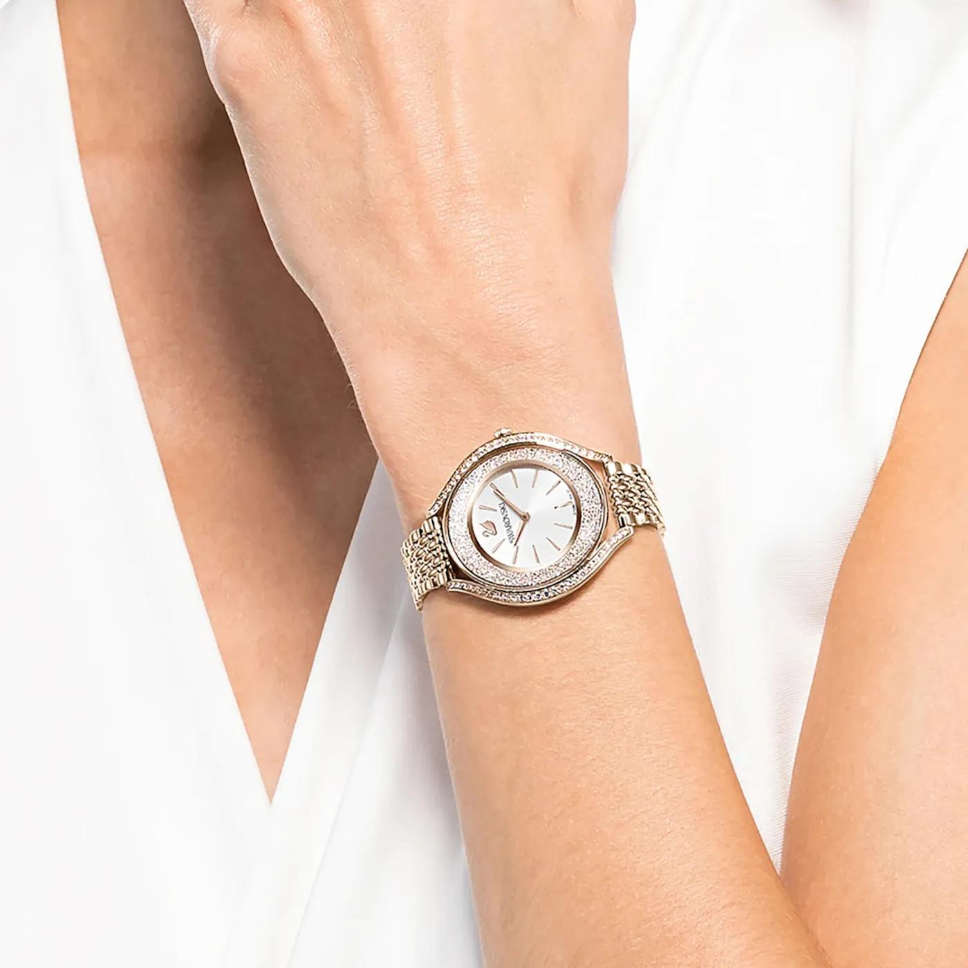 Thumbnail - Swarovski Uhr - Crystalline Aura Swiss Made - Gr. unisize - in Gold - für Damen