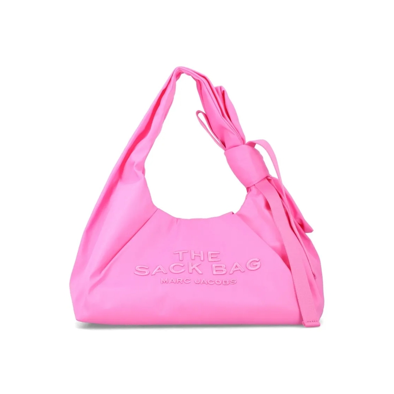 Marc Jacobs Schultertasche The Bow Nylon Large Sack Bag Pink