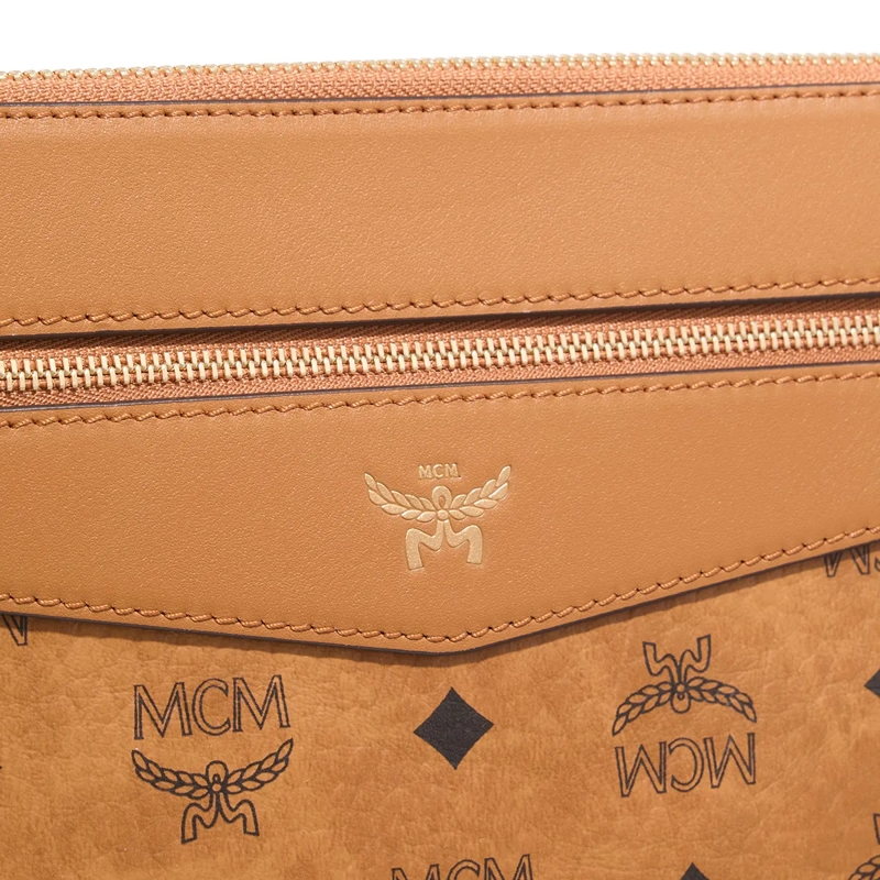 MCM Wristlet Diamond Visetos Flat Pouch Med, One Size(Image 4)