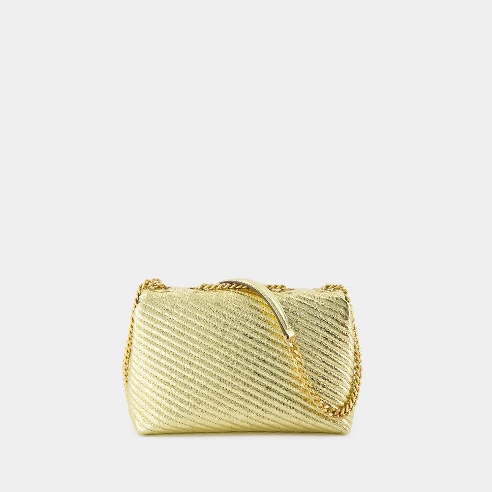 TORY BURCH Hobo bags Kira Moto Small Shoulder Bag Leather Gold in goud