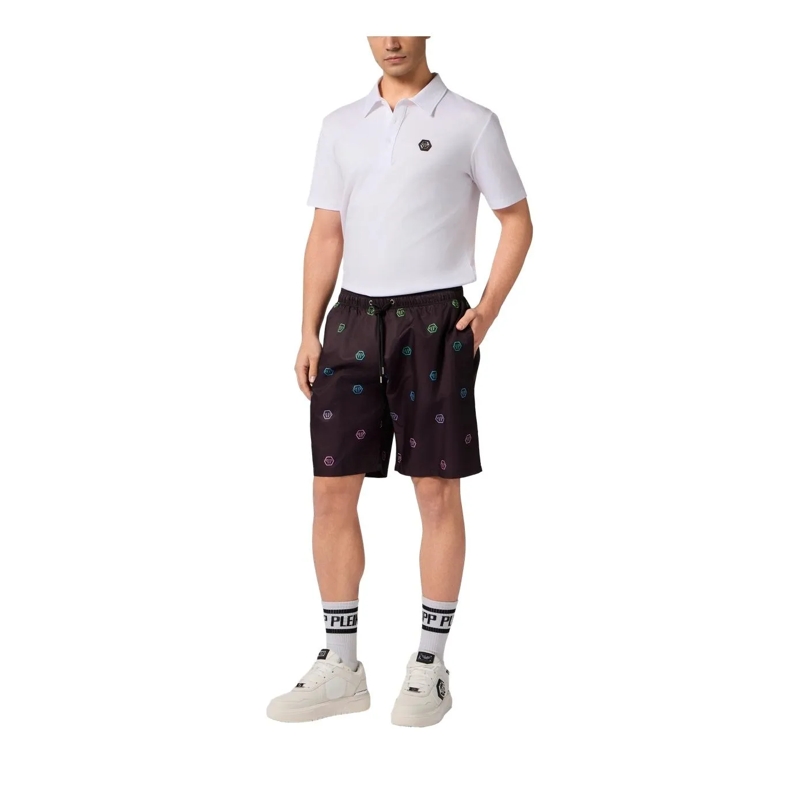 Philipp Plein Shorts Nylon Shorts Degrade Monogram schwarz(Image 3)