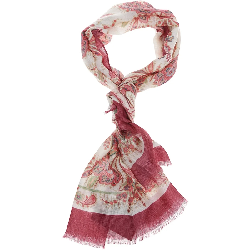 Etro Écharpe en laine Tosca Scarf Red rot