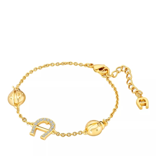 AIGNER Melissa A Logo Lady Bug Bracelet W/Crystals gold Armband
