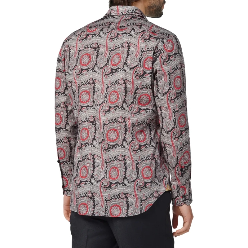 BILLIONAIRE Hemd Hemd Slim Fit Paisley schwarz(Image 2)