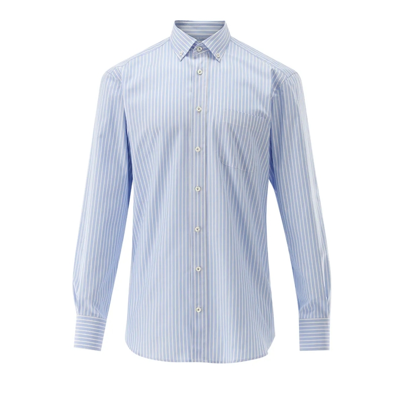 VAN LAACK Hemd Hemd Comfort Fit Streifen blau