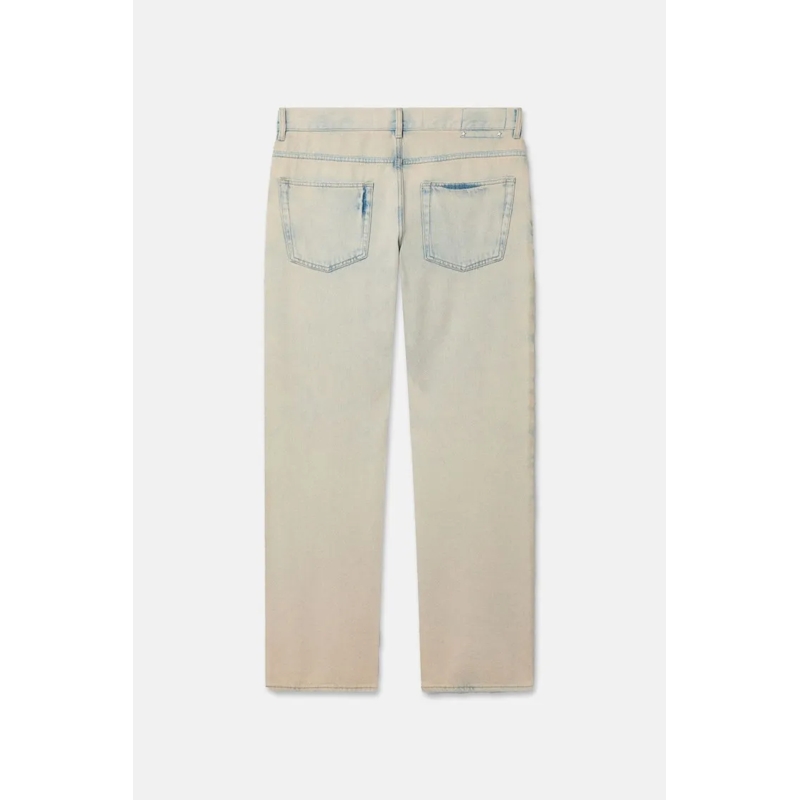 Golden Goose Jeans Skate Straight Leg Distressed Jeans Neutrals(Image 3)