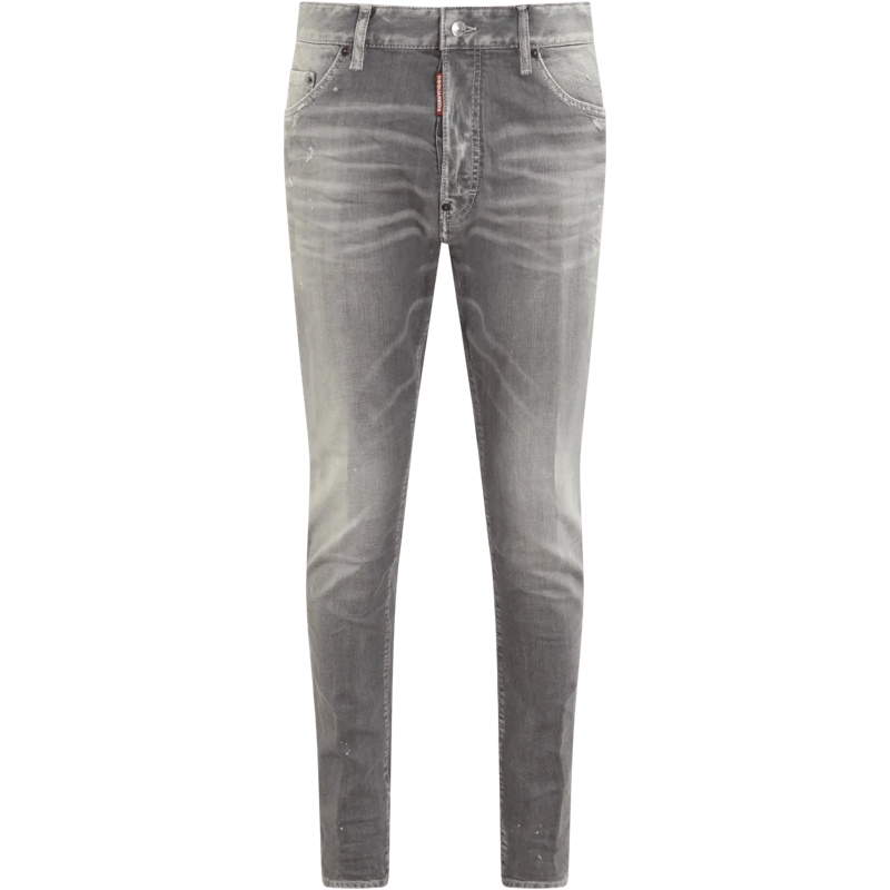 Dsquared2 Slim Fit Jeans Heren Pants 5 Pockets Grijs mehrfarbig