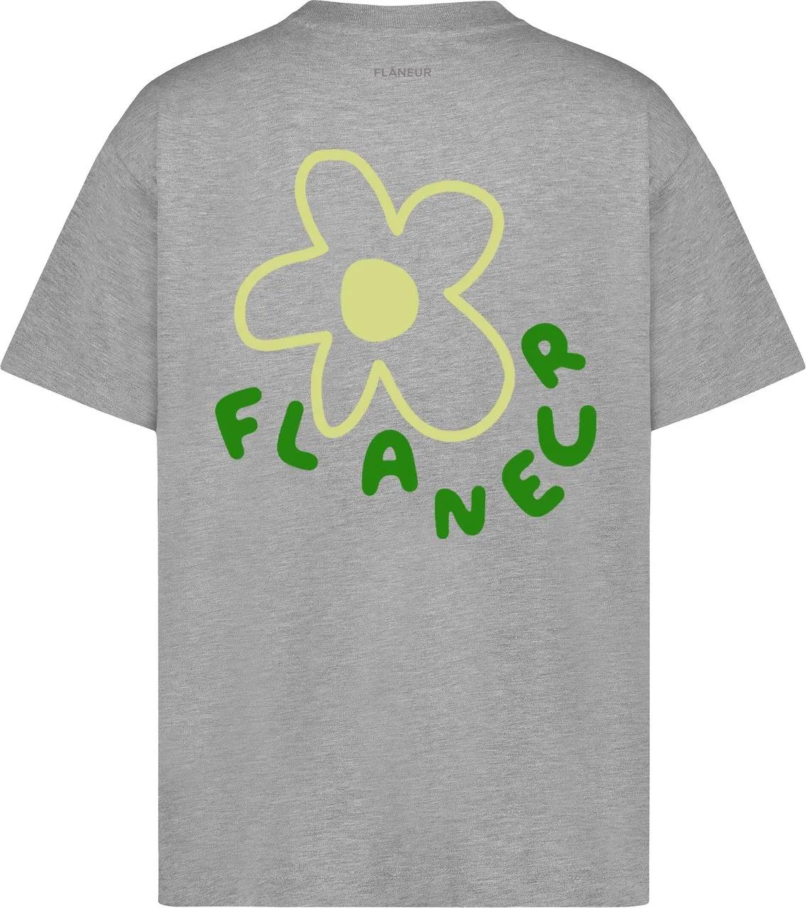 Thumbnail - Flâneur - Blossom T-Shirt  Heather Grey - Größe XS - grau