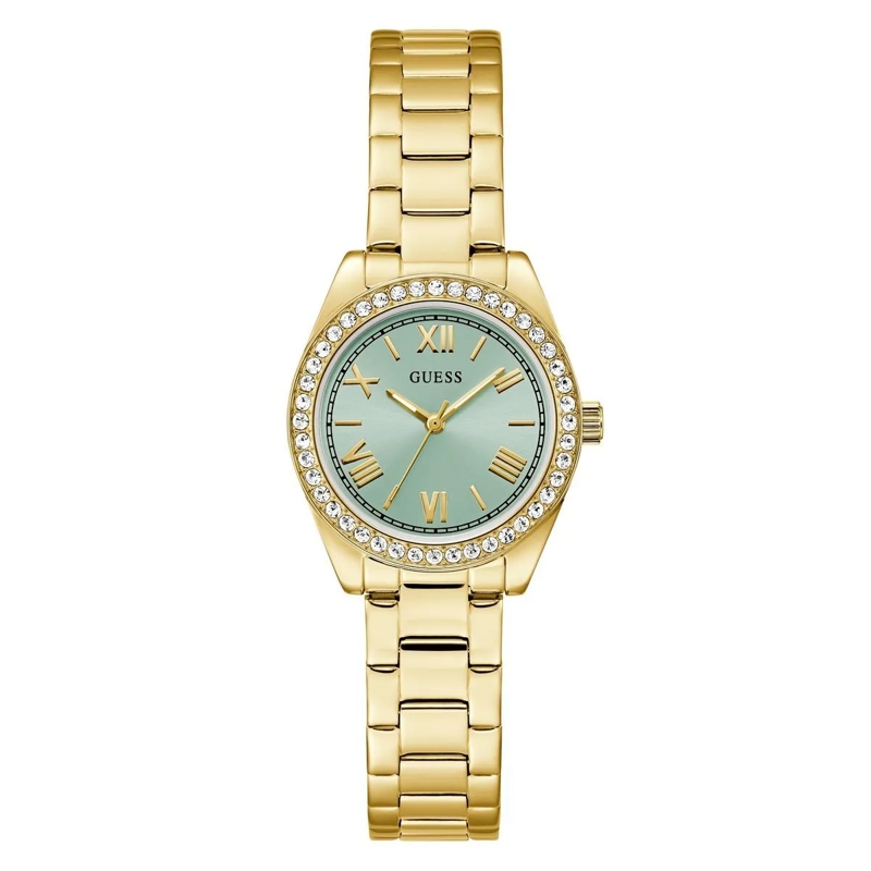 Guess Quarzuhr Quarz-Analoguhr Mini Luna gold