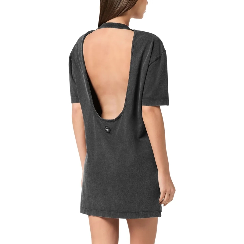 Philipp Plein Midikleid T-Shirt Kurze Kleider Love schwarz(Image 2)