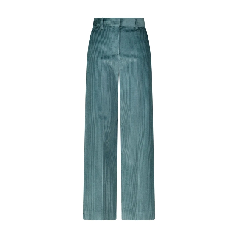 WEEKEND Max Mara Pantalons décontractés Weite Hose Tania aus Cordsamt Türkis