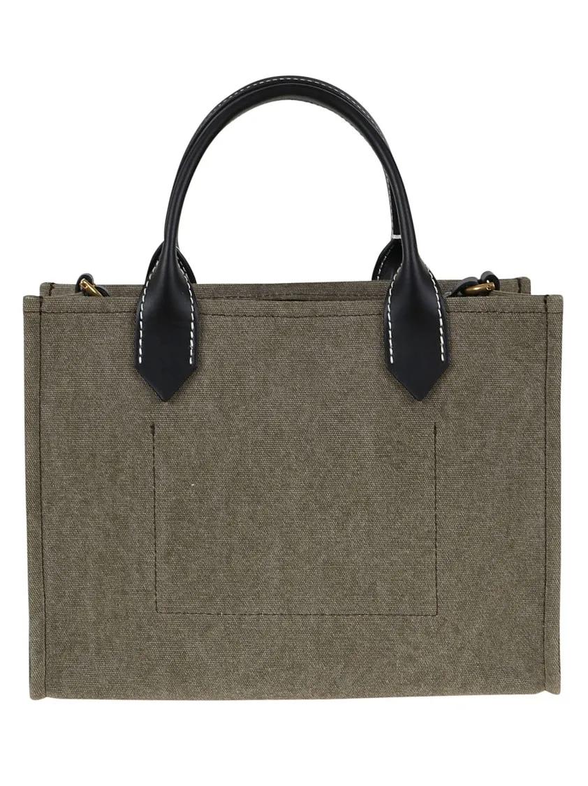 Balmain Hobo bags B-Army Shopper Small Canvas & Logo in groen