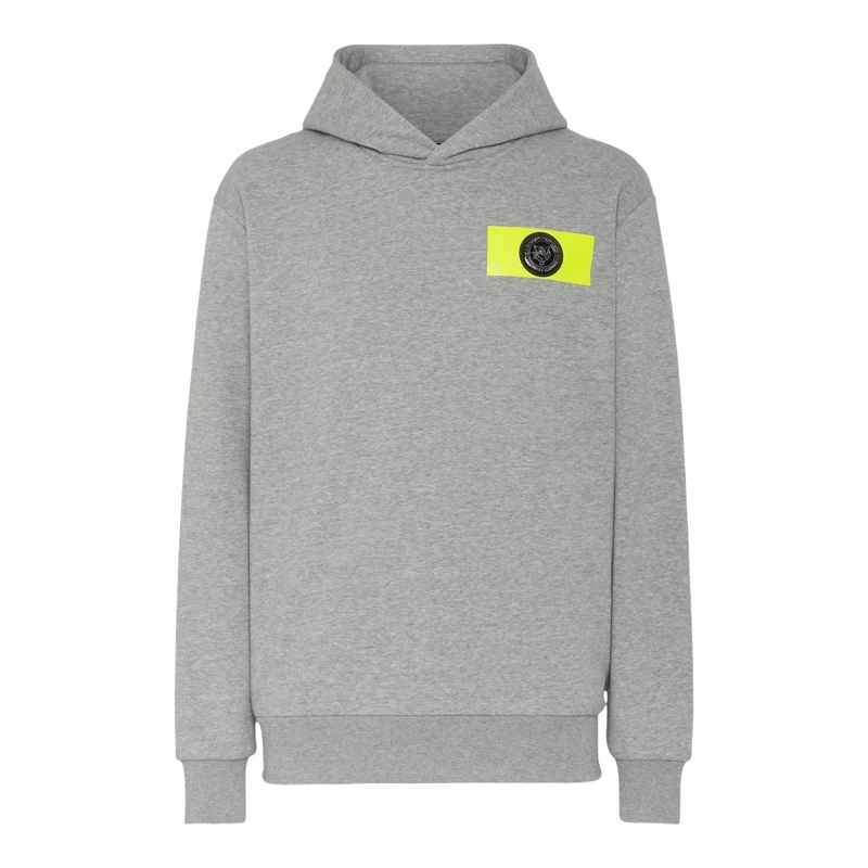 Plein Sport Top Sweatshirt Mit Kapuze Tiger grau