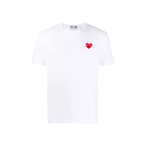 Comme des Garcons Play T-Shirt Shortsleeve Knit WHITE WHITE 