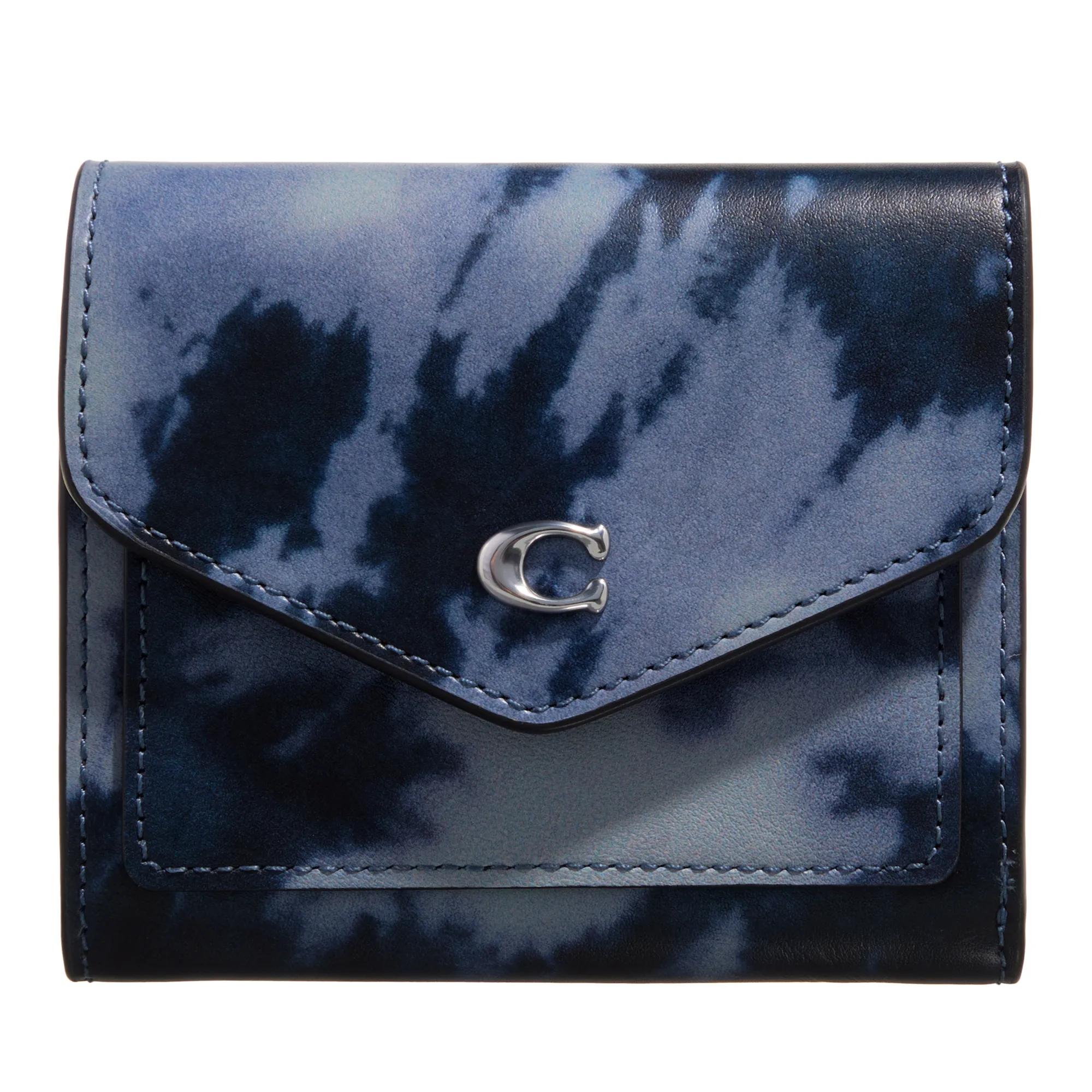 Coach Portemonnaie - Tie-Dye Print Wyn Small Wallet - Gr. unisize - in Blau - für Damen