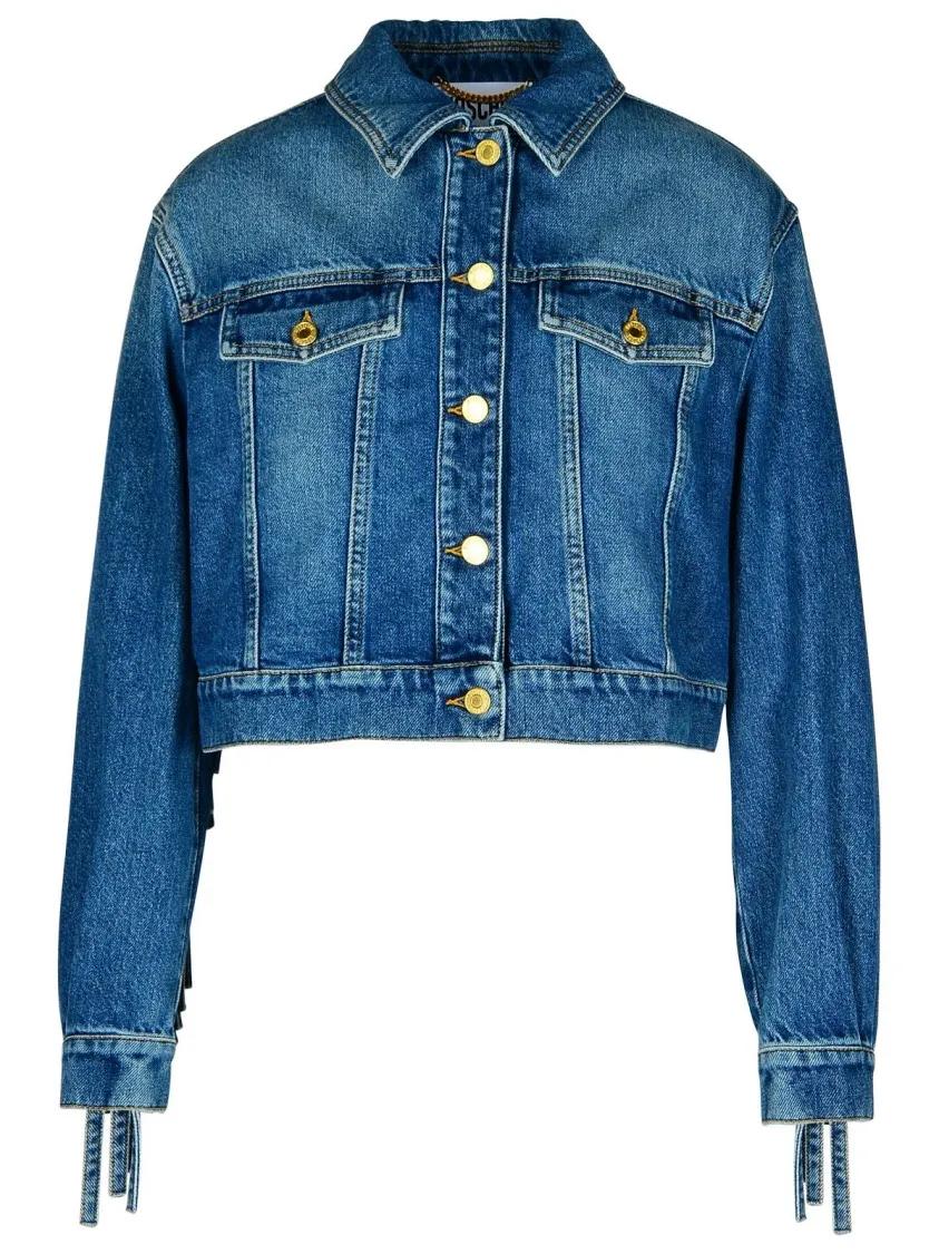 Moschino - Blue Cotton Jeans Jacket - Größe 38 - blau