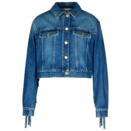 Moschino Jeansjassen Blue Cotton Jeans Jacket Blue