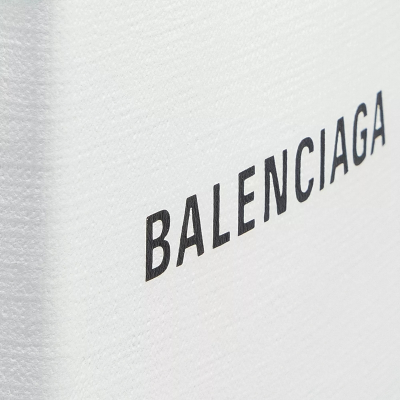 Balenciaga Minitasche Black Front Logo Top Handle Bag White(Image 5)