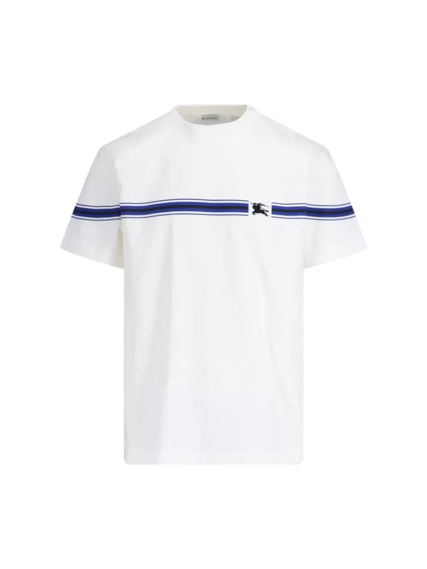 Thumbnail - Burberry - "Ekd" T-Shirt – White - Größe L - weiß