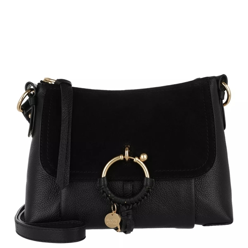 See By Chloé Joan Grained Shoulder Bag Leather Black Borsa a tracolla