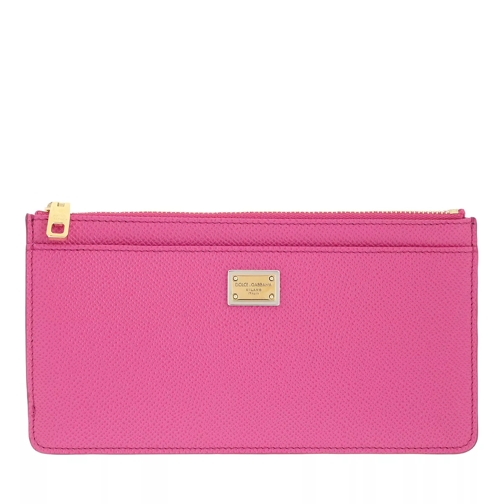 Dolce&Gabbana Large Card Holder Leather Pink Card Case