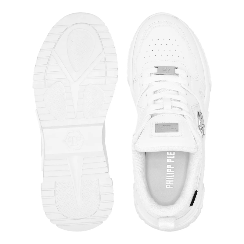 Philipp Plein Low-Top-Sneaker Lo-Top Turnschuhe Hexagon weiss(Image 4)