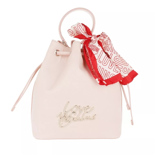 Love Moschino Soft Bucking Bag Scarf Rosa Borsa a secchiello