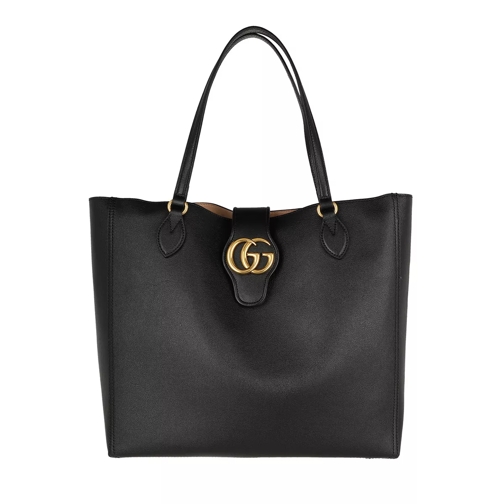 Gucci Dhalia Tote Bag Leather Black Boodschappentas