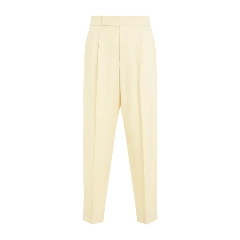 FEAR OF GOD Pantalon de costume Single Pleat Tapered Cream Wool Trousers Neutrals