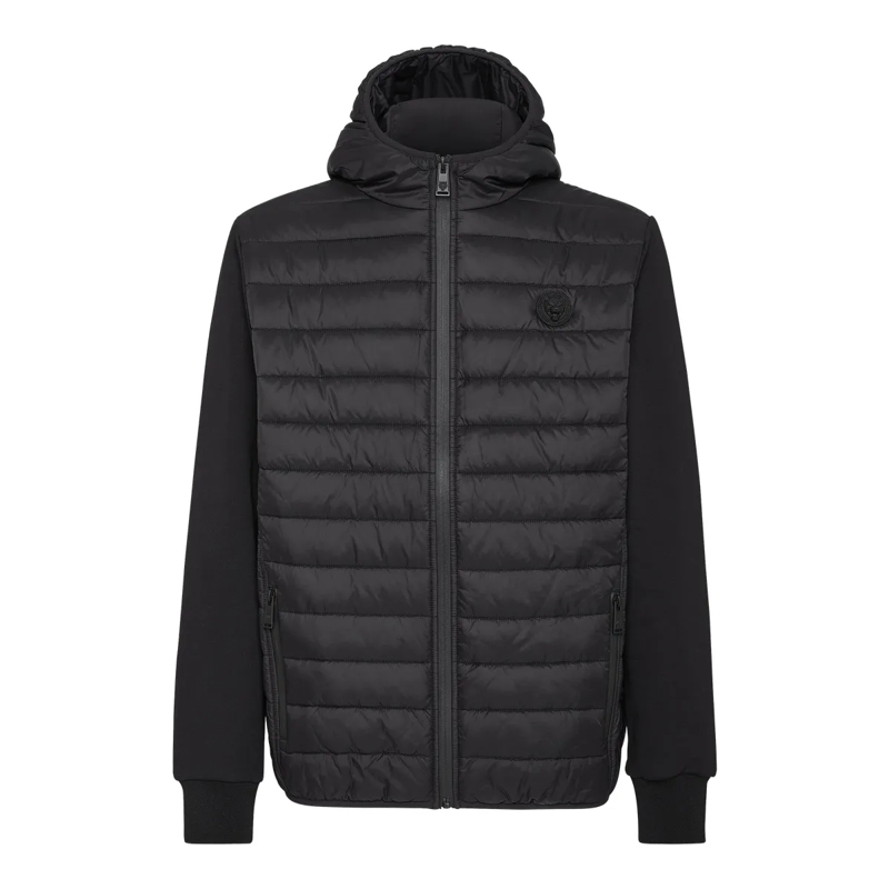 Plein Sport Lederjacke Jacke schwarz