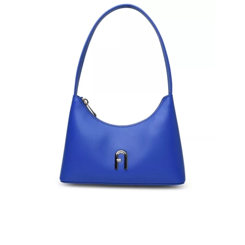 Furla Diamante' Mini Bag In Blue Calf Leather Blue Mini borsa