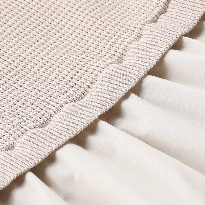 Peserico Robe longue Midikleid im Material-Mix braun(Image 15)