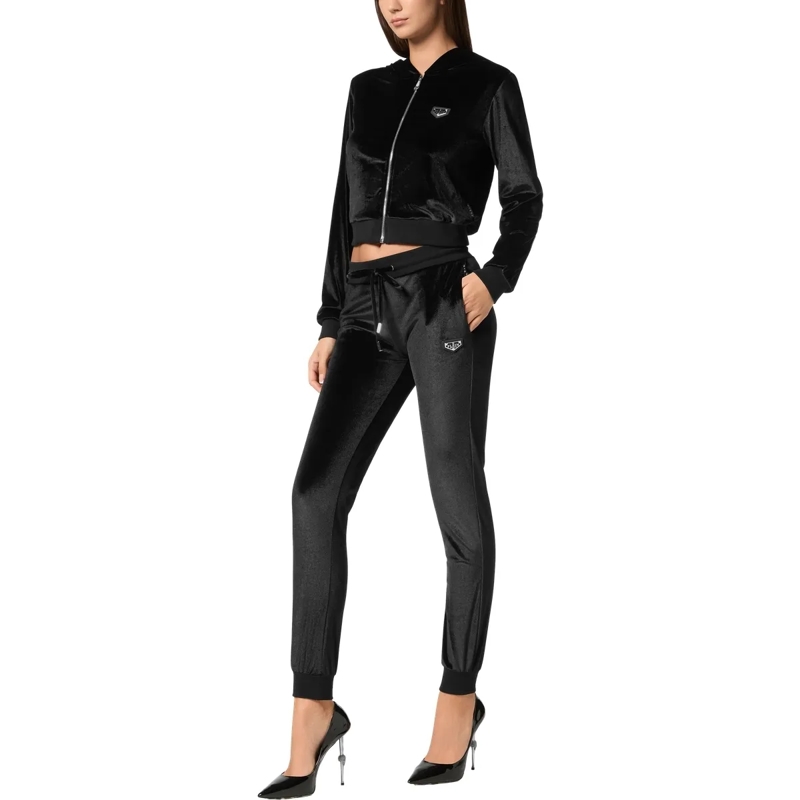 Philipp Plein Jogginghose Jogginghose Skull Mit Schmucksteinen schwarz(Image 4)