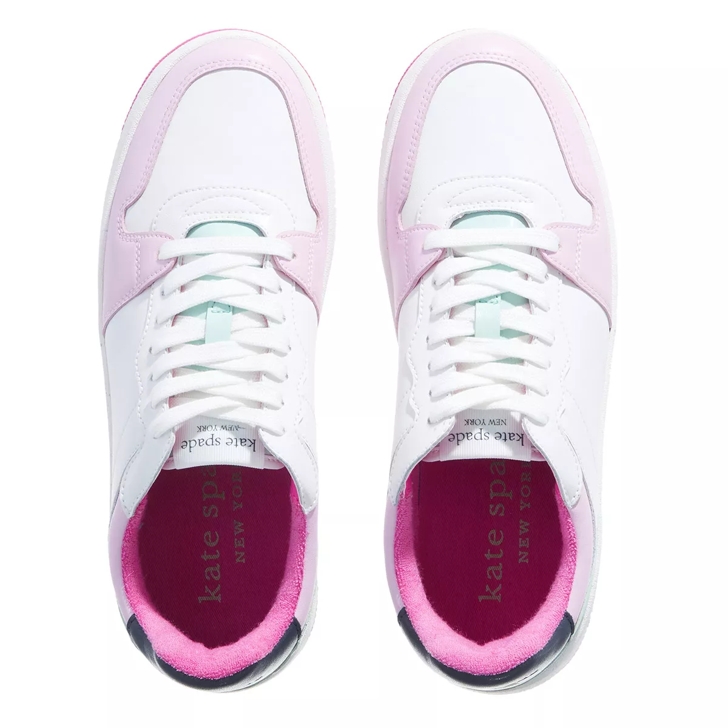 Kate Spade New York Bolt Optic White Violet Blush Low Top Sneaker