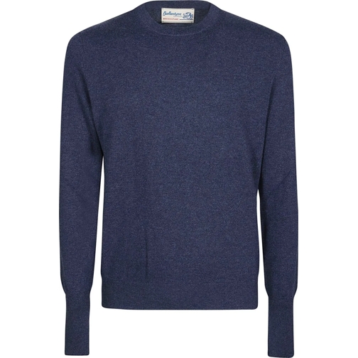 Ballantyne  Plain Sweater Blue blau