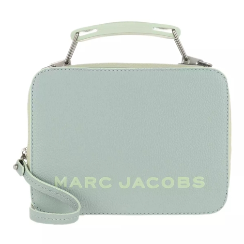 Marc Jacobs The Tricolor Textured Mini Box Bag Marine Green Crossbody Bag