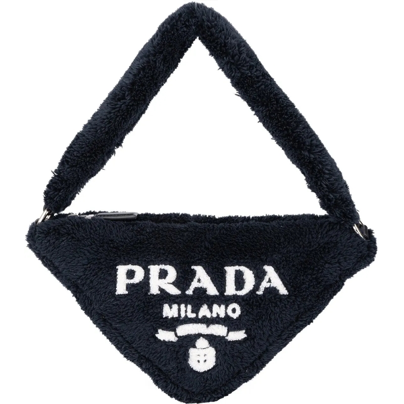 Prada Schultertasche Prada Terry Milano Triangle Handbag schwarz