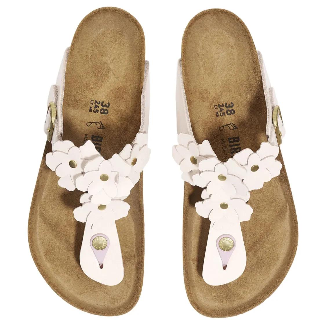 Thumbnail - Birkenstock Sandalen - Sandals 'Gizeh Flower' - Gr. 37 (EU) - in Braun - für Damen