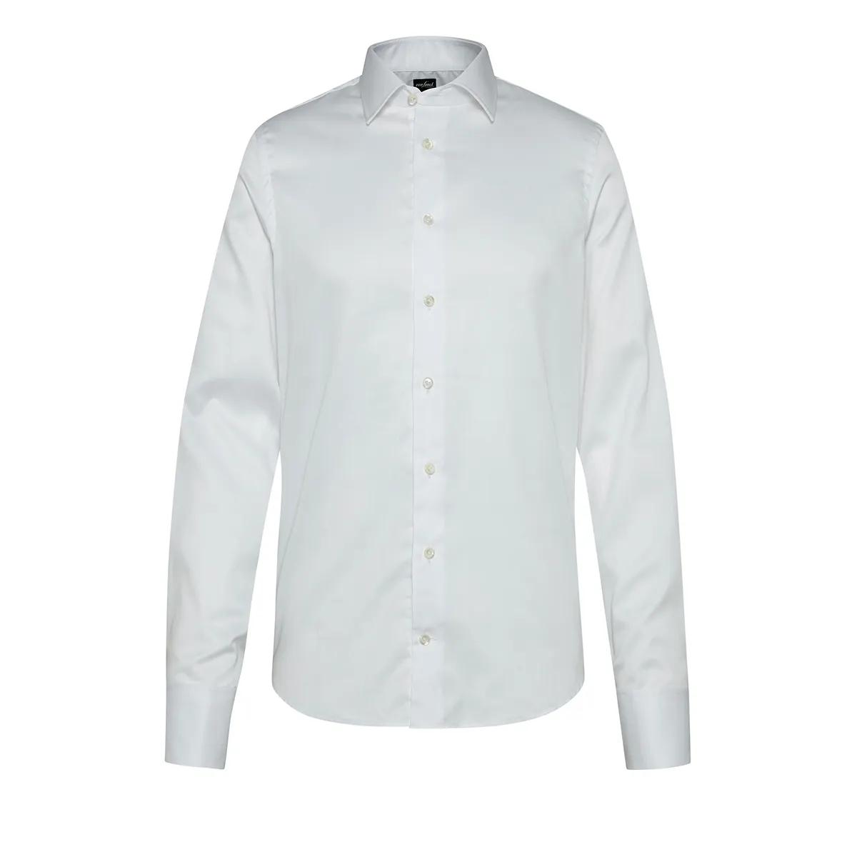 Thumbnail - VAN LAACK - Hemd Slim Fit Uni - Größe 45 - weiß