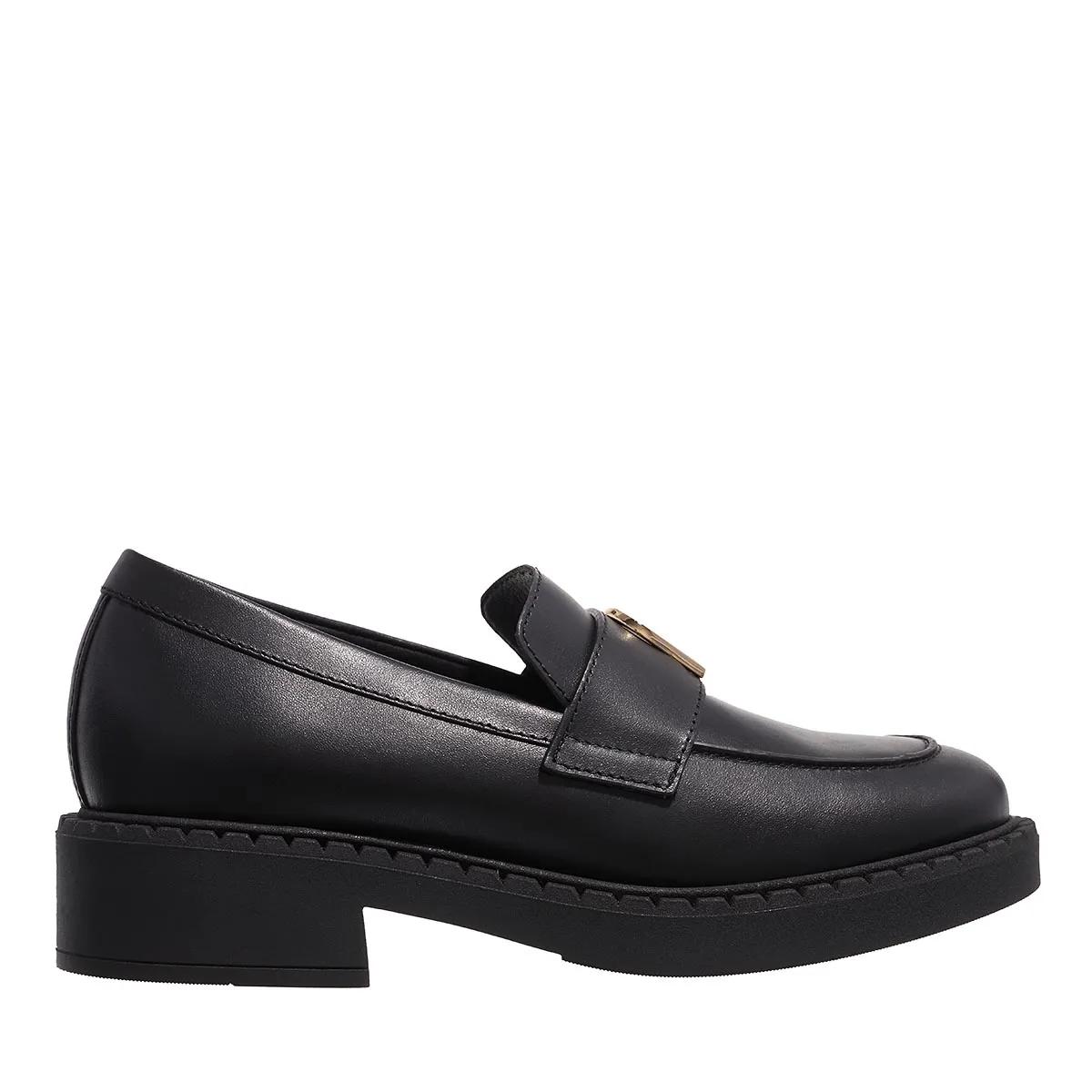 Furla Loafer - Vitello - Gr. 40 (EU) - in Schwarz - für Damen - aus Synthetisches Material & Ziernaht & glatt & Leder