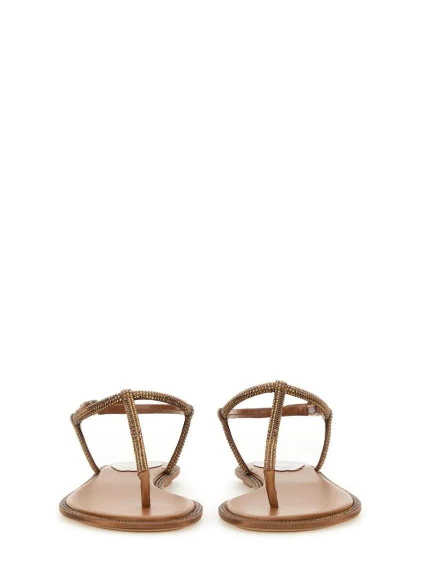 Thumbnail - René Caovilla Sandalen - "Diana" Sandal - Gr. 37 (EU) - in Braun - für Damen