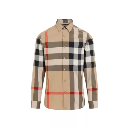Burberry Archive Beige Check Cotton Shirt Brown 