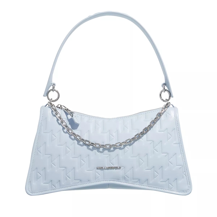 Karl Lagerfeld K Seven Element Shb Embossed Arctic Blue Crossbody Bag