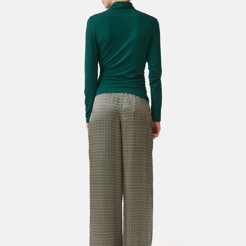 Helene Galwas Longsleeve Figurbetontes Longsleeve LETITIA- Körpernahes Lo grün(Image 3)