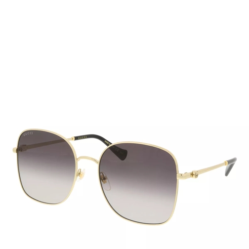 Gucci GG1143S-001 59 Woman Metal Gold-Grey Sonnenbrille