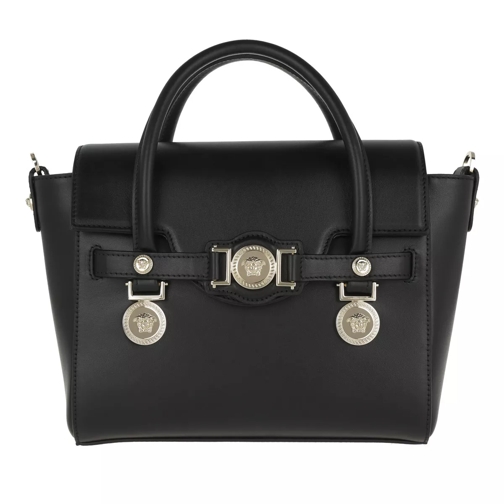 Versace Chiaro Handbag Calf Leather Nero/Oro Axelremsväska