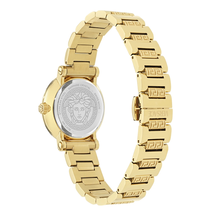 Versace Quarzuhr Quarz-Analoguhr Greca Sphere Petite gelb(Image 3)