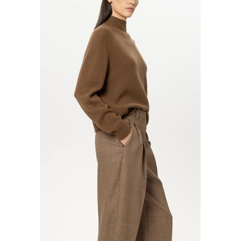 Luisa Cerano Trui met col Turtleneck aus Kaschmir-Mix caramel(Image 3)